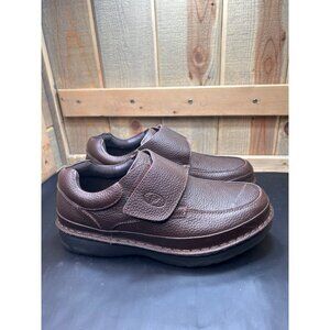 Propet Mens Brown Leather Slip-On Walking Shoes Size 10.5 XX 5E